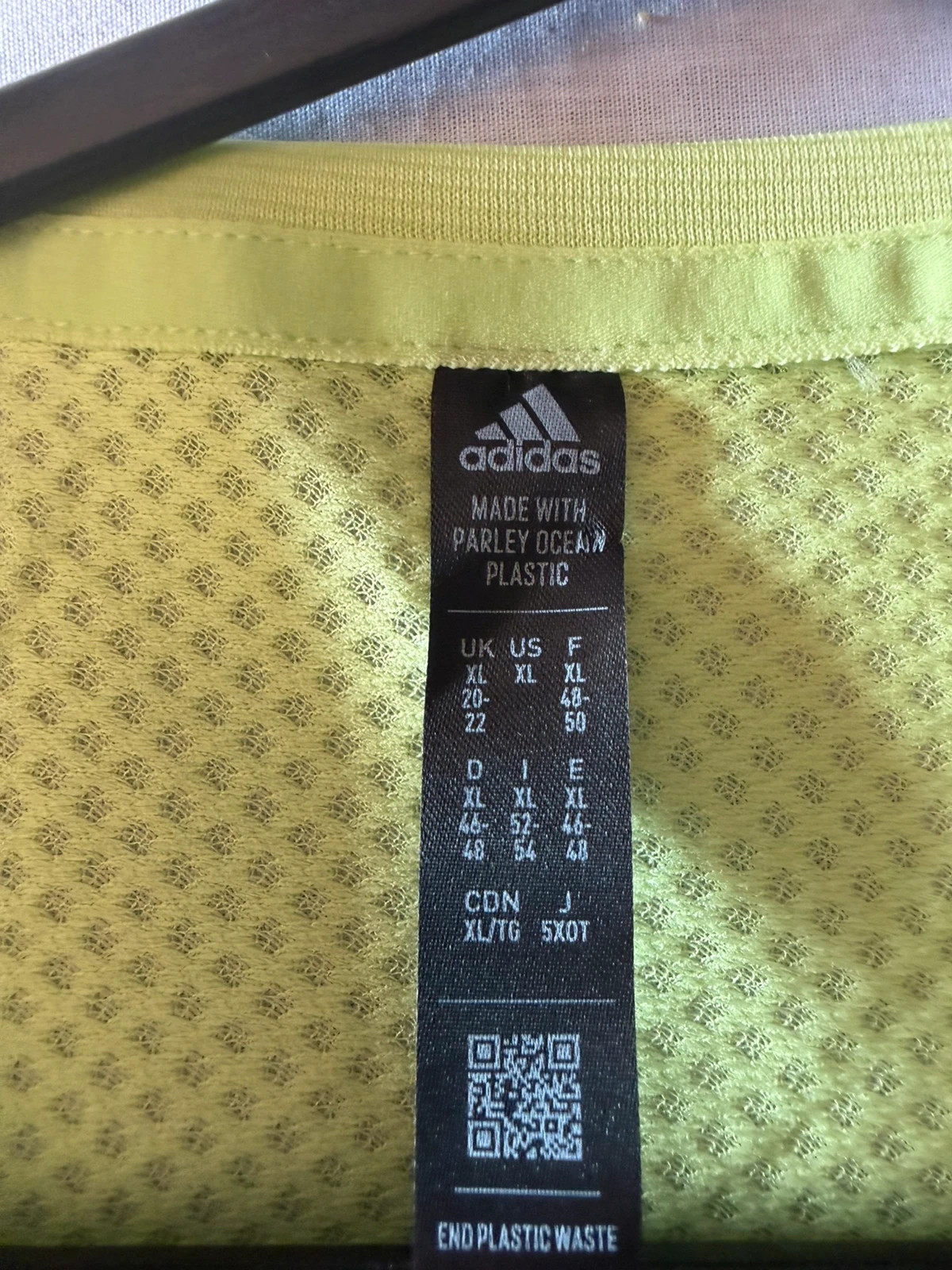 Adidas Terrex Agravic Trail Running T-Shirt Neon Yellow - Brand New - UK XL - Image 3
