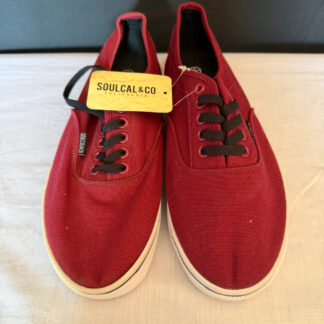 SoulCal & Co California Burgundy Canvas Low Trainers - Brand New - UK 7 / EU 41