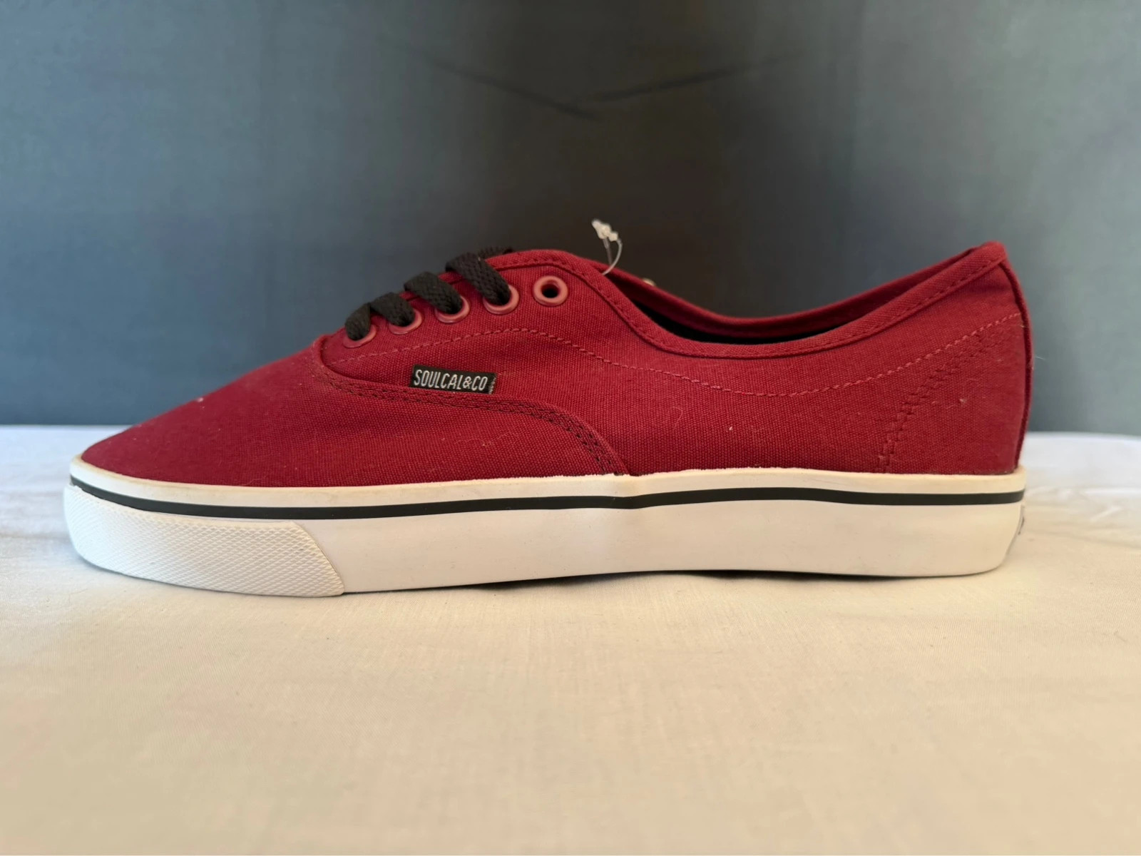 SoulCal & Co California Burgundy Canvas Low Trainers - Brand New - UK 7 / EU 41 - Image 6