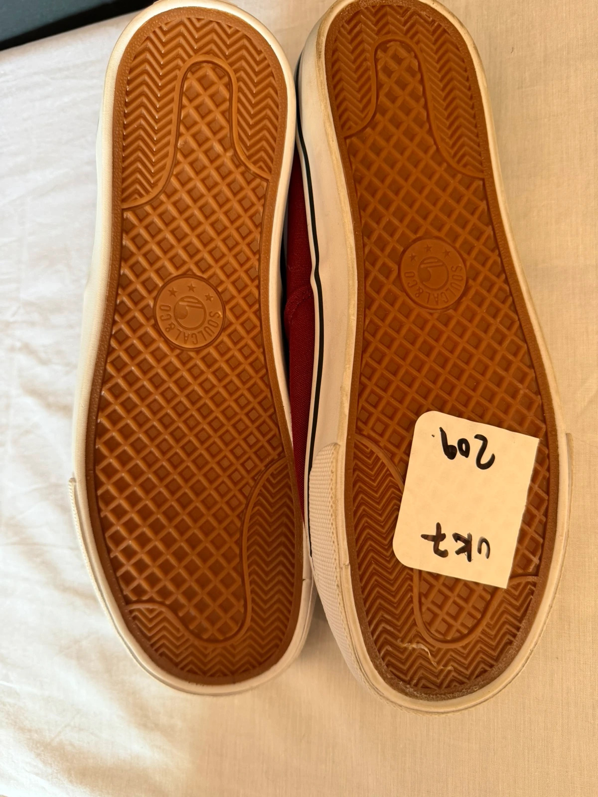 SoulCal & Co California Burgundy Canvas Low Trainers - Brand New - UK 7 / EU 41 - Image 3