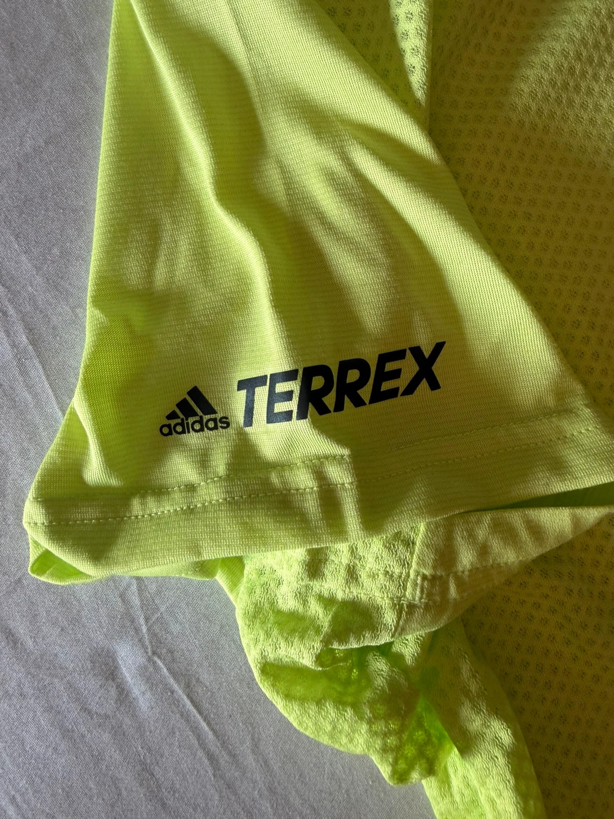 Adidas Terrex Agravic Trail Running T-Shirt Neon Yellow - Brand New - UK XL - Image 6